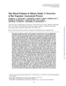 Ann. Occup. Hyg., Vol. 54, No. 7, pp. 728–746, 2010 Ó The AuthorPublished by Oxford University Press on behalf of the British Occupational Hygiene Society doi:annhyg/meq022  The Diesel Exhaust in Miners