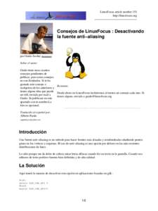 LinuxFocus article number 353 http://linuxfocus.org Consejos de LinuxFocus : Desactivando la fuente anti−aliasing