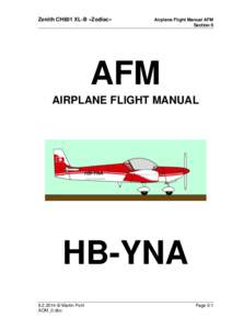 Zenith CH601 XL-B «Zodiac»  Airplane Flight Manual AFM Section 0  AFM