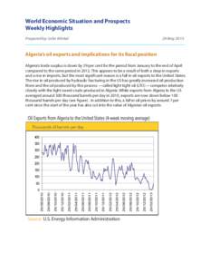 World Economic Situation and Prospects Weekly Highlights Prepared by: John Winkel 29 May 2013