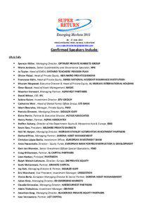 Microsoft Word - Confirmed Speakers SREM 2013