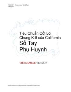 T11-407 – Vietnamese – Arial font 38 pages Tiêu Chuẩn Cốt Lõi Chung K-8 của California