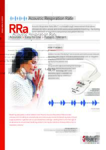 Acoustic monitoring  Acoustic Respiration Rate RRa
