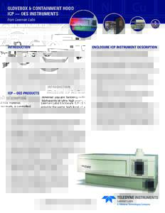 GLOVEBOX & CONTAINMENT HOOD ICP — OES INSTRUMENTS from Leeman Labs INTRODUCTION