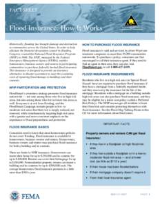 Outreach ToolkitFlood Insurance How it Works