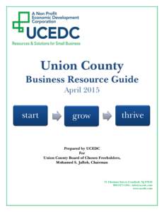 Union County Business Resource Guide April 2015 start