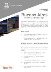 Buenos Aires: UNESCO City of Design; 2007