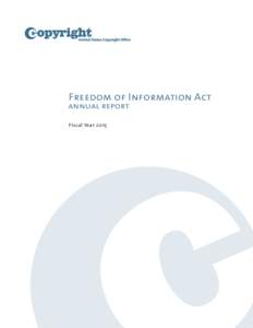 Freedom of Information Act  annual report Fiscal Year 2015  Freedom of Information Act