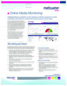 Brand  Sub Brands Online Media Monitoring Meltwater News is a real-time media intelligence platform designed to enable
