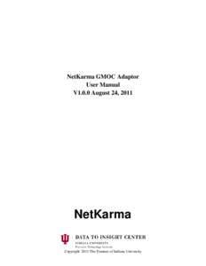 NetKarma-GMOC Adaptor User Manual v1.0.0