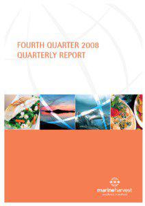 Summary of the fourth quarter[removed]Fourth quarter 2008