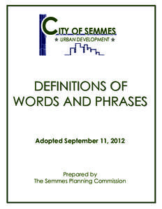 Microsoft Word - City of Semmes Definitions[removed]