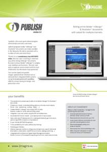 1 PUBLISH  1 PUBLISH PUBLISH  Editing online Adobe™ InDesign™