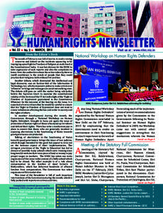 Vol. 22  No. 3 MARCH, 2015 From the Editor’s Desk  T