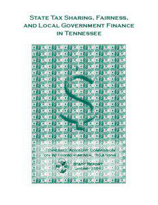 State Tax Sharing, Fairness, and Local Government Finance in Tennessee