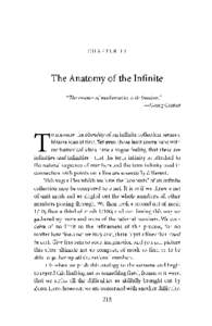 CHAPTER 1 1  The Anatomy of the Infinite 