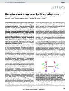 Mutational robustness can facilitate adaptation