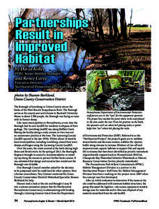 Partnerships Result in Improved Habitat by David Keller