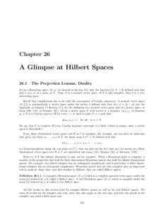 Chapter 26  A Glimpse at Hilbert Spaces