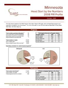 Head Start Data 2008 State Profile.xlsx