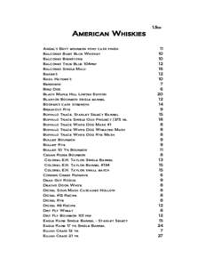 1.5oz  American Whiskies Angel’s Envy bourbon port cask finish Balcones Baby Blue Whiskey Balcones Brimstone