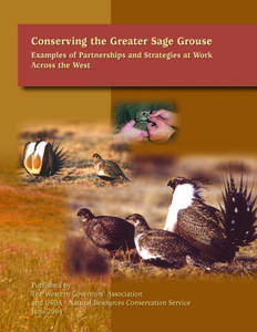 Conserving the Greater Sage Grouse