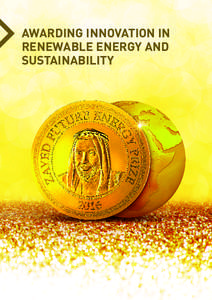 Zayed Future Energy Prize / Nonprofit organization / Environment / Sustainable energy / Sustainability