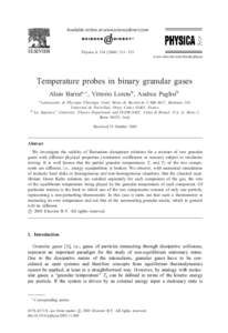 Granular material / Einstein relation / Temperature / Equipartition theorem / Green–Kubo relations / Physics / Statistical mechanics / Thermodynamics