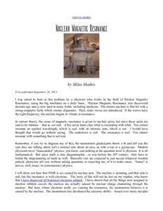 return to updates  Nuclear Magnetic Resonance by Miles Mathis First published September 24, 2013