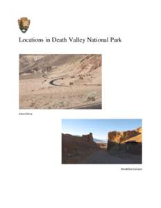 Locations in Death Valley National Park  Artist Drive Breakfast Canyon