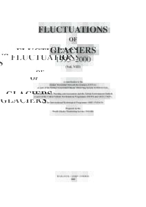 FLUCTUATIONS OF GLACIERS 1995–2000 (Vol. VIII)
