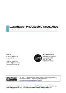 Data Processing Standards