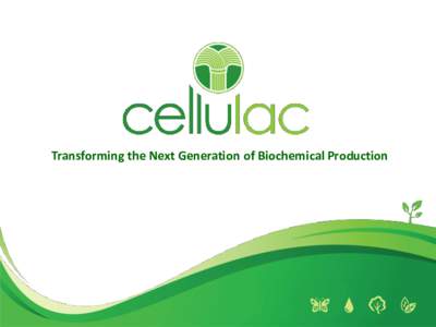 Transforming the Next Generation of Biochemical Production  $1.6bn market projected to grow at 20% pa to 2025