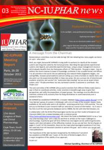 The biannual newsletter from the IUPHAR Committee on Receptor Nomenclature and Drug Classification NOVEMBER
