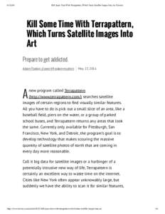Kill Some Time With Terrapattern, Which Turns Satellite Images Into Art | Inverse Kill Some Time With Terrapattern, Which Turns Satellite Images Into