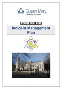 UNCLASSIFIED  Incident Management Plan  1
