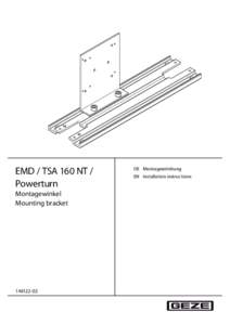 EMD / TSA 160 NT / Powerturn Montagewinkel Mounting bracket