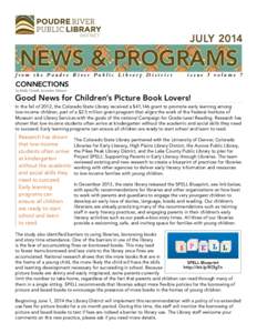 JULY[removed]NEWS & PROGRAMS from the Poudre River Public Library District  issue 5 volume 7