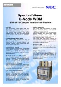 U-Node WBM  U-Node WBM STM[removed]Compact Multi-Service Platform 