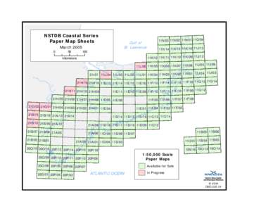 NSTDB Coastal Series Paper Map Sheets March[removed]
