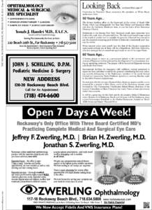 THE WAVE, ROCKAWAY BEACH, NY, FRIDAY, MAY 16, [removed]Page 48  OPHTHALMOLOGY MEDICAL & SURGICAL EYE SPECIALIST