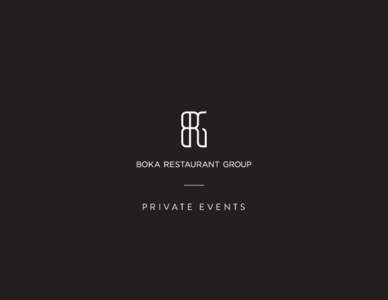 2016 Boka Restaurant Group Guide Book