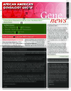 Gene news S pringAFRICAN AMERICAN