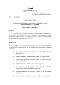 立法會 Legislative Council LC Paper No. CB[removed]) Ref  : CB2/PL/HA