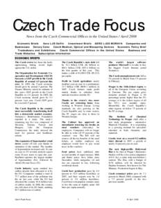Seznam.cz / Webmail / Czech Republic / Komerční banka / Brno / Aero Vodochody / Prague / Tatra / Czech Airlines / Europe / Transport / Economy of the Czech Republic