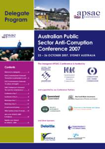 Delegate Program Australian AustralianPublic Public Sector