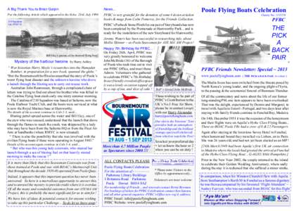Friends Newsletter Special 2013 Whitsun