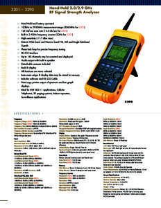 [removed]Hand-Held[removed]GHz RF Signal Strength Analyzer