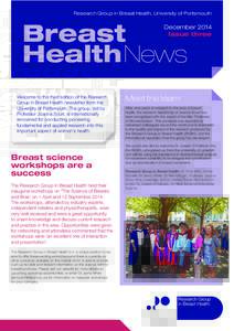 Research Group in Breast Health, University of Portsmouth  Breast Health News  December 2014