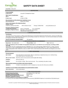 SAFETY DATA SHEET Issue Date 01-May-2015 Version 1 1. IDENTIFICATION